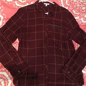 Red Maurices Flannel Size Large Brand New